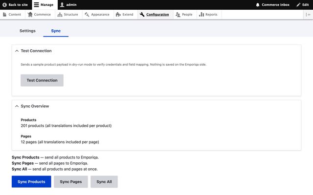 Drupal Commerce: Your catalog syncs