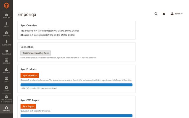 Magento: Your catalog syncs
